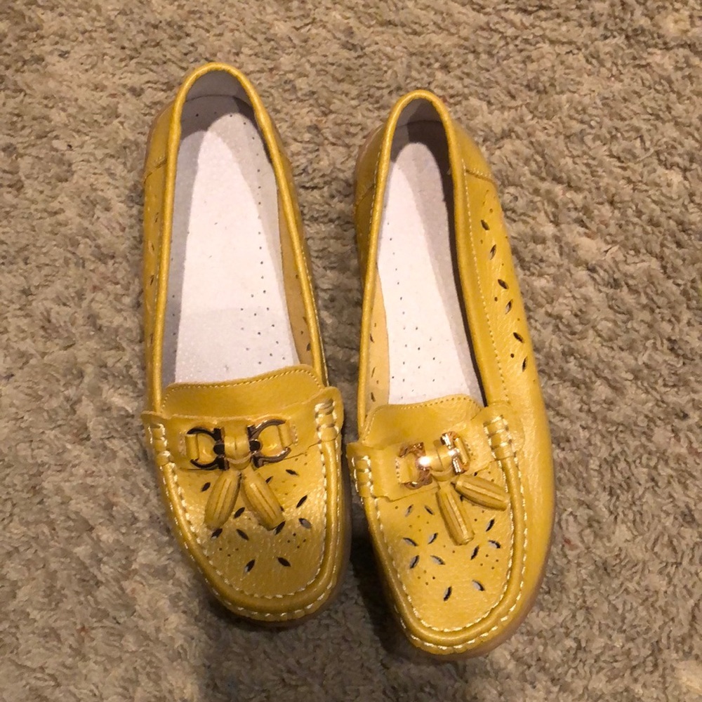 Yellow slippers